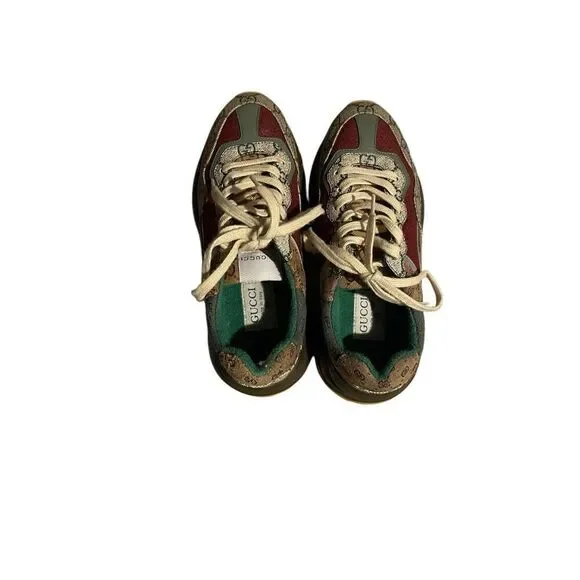 Gucci Rhyton Brick Red Sneaker - Picture 2 of 13